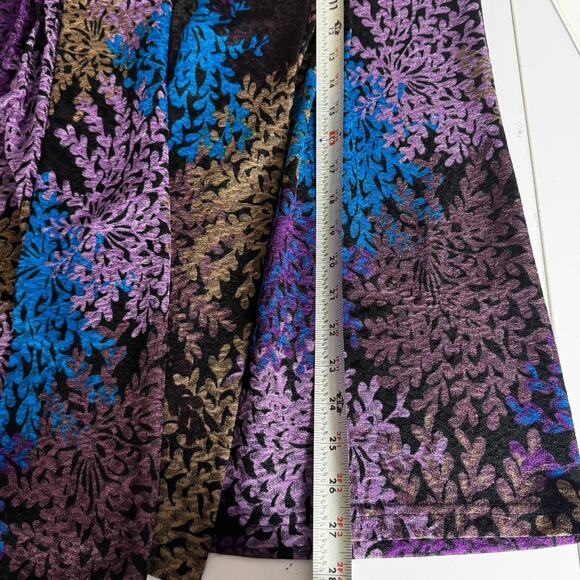 'Magic' Funky Abstract Colorful Floral Print Vest, Size Measurements In Photos - Picture 8 of 8